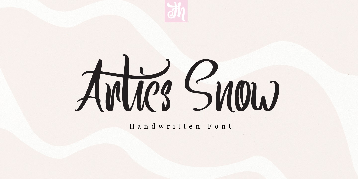 Ejemplo de fuente Artics Snow #1